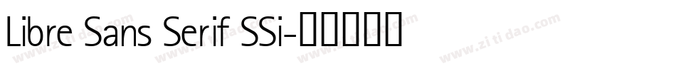 Libre Sans Serif SSi字体转换
